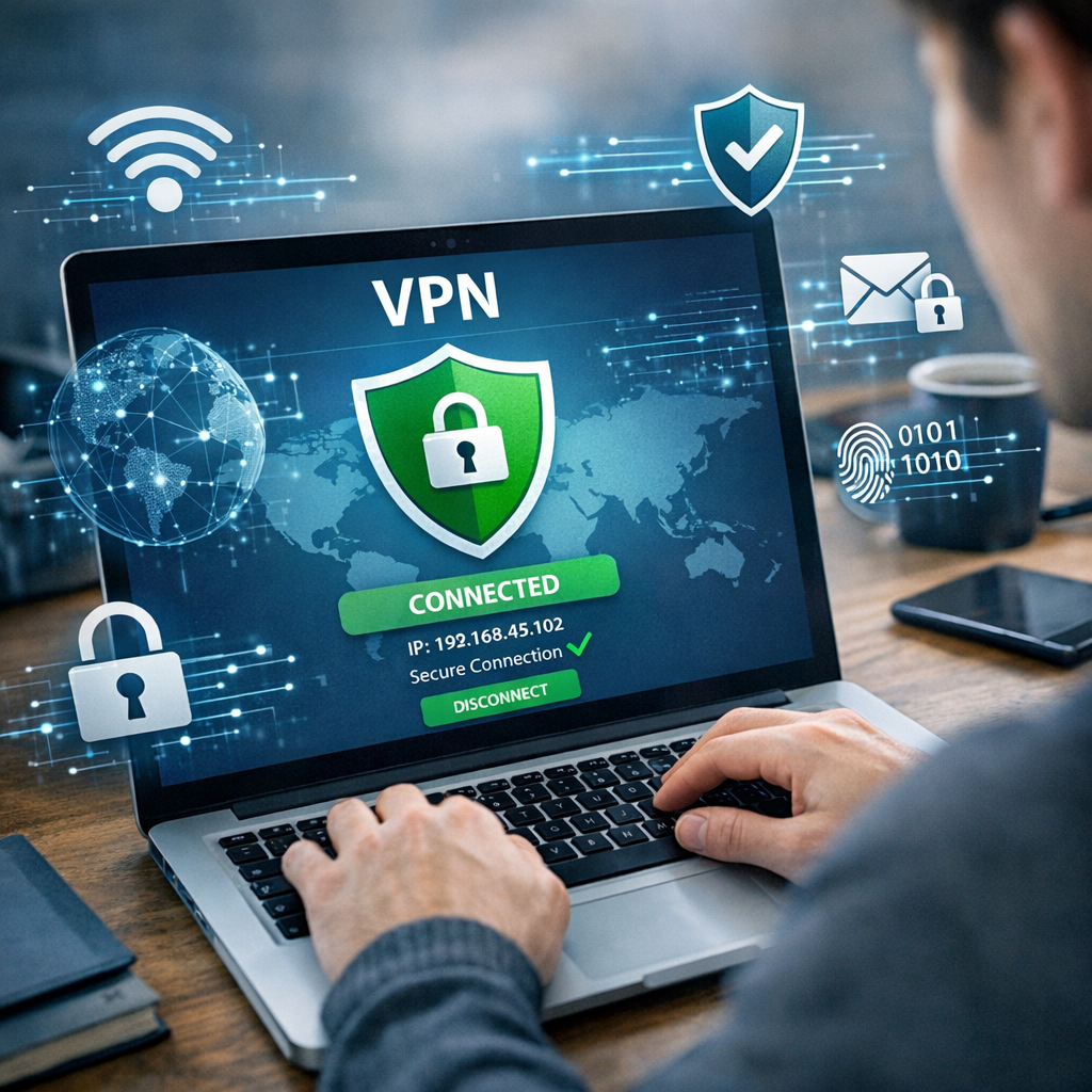 VPN interface showing comparative analysis of VPN services